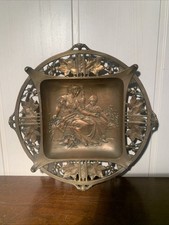 Ancien plat art nouveau Étain cuivré Collection 