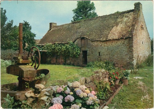 Vieille ferme son pressoir - ferme,