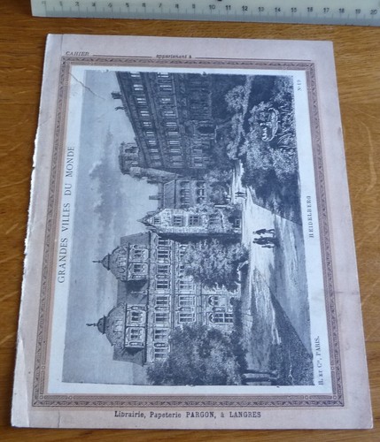Ancien protège cahier - ancien, protège-cahier