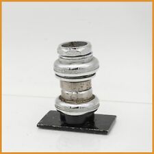 CASQUE EN ACIER DE COMPÉTITION VINTAGE 1" VÉLO DE ROUTE OLD THREADED 80S BICY...