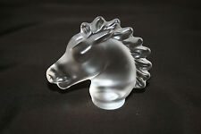 Tête de cheval en cristal de