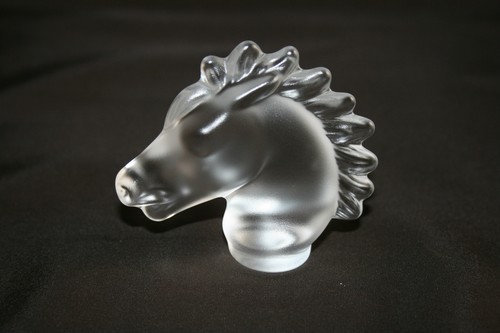Tête cheval cristal de - cristal,