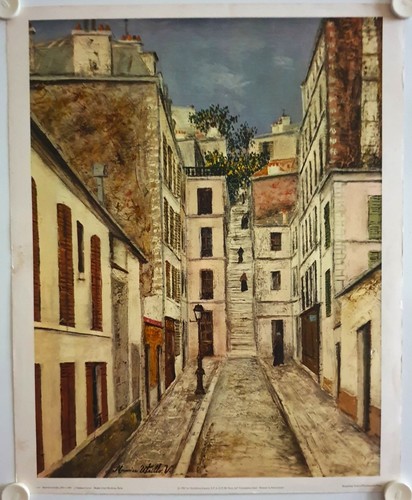 Affiche maurice utrillo 1957 - maurice,