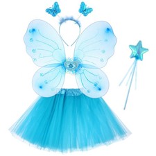  Butfly Wings Meuffy Jirt Suit Fille Déguisement De Fée Cosplay Pour Filles