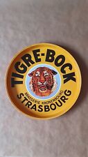 plateau tigre-bock vintage année 1930 collector collection très rare diam 31cm