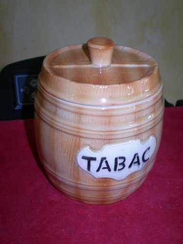 Joli pot tabac décor - à,