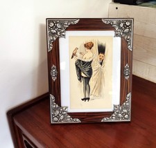 Cadre Art Déco en Ébène et