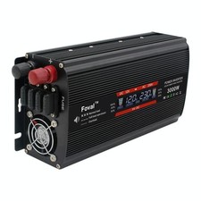 3000W LCD Smart Home Car Inverter 12V à 220V Convertisseur de puissance