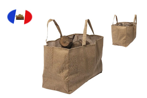 Panier sac bûches toile - sac, en
