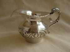 ANTIQUE GERMAN SOLID SILVER CREAMER,MILK JUG,LATE 19th CENTURY.