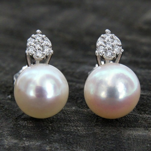 Boucles oreilles or - en, blanc