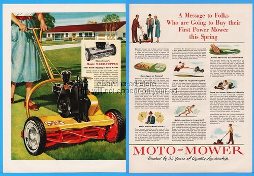 1954 moto mower motorized reel - 1954,