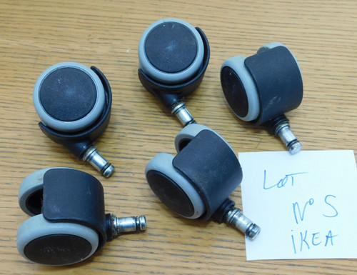 Lot roue roulette pivotante - 5,