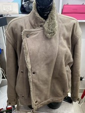 Manteau En Fourrure De Mouton Femme Taille 48 Couleur Grise Cod. AE116