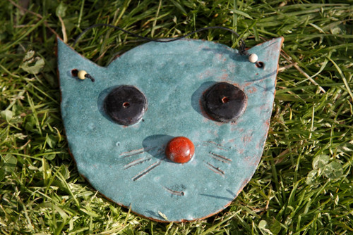 Chat céramique artisanale