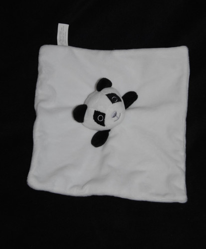 🐼Doudou plat panda blanc