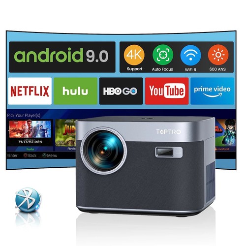 Toptro vidéoprojecteur 4k - vidéoprojecteur, x7,