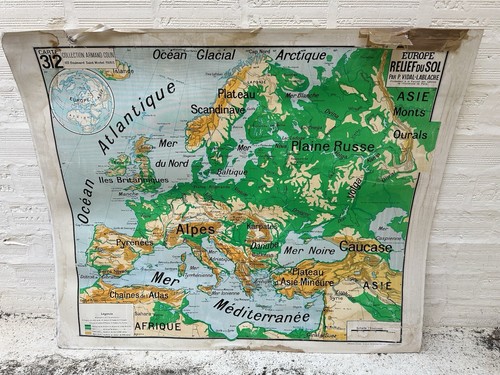 Carte affiche scolaire vidal - scolaire,