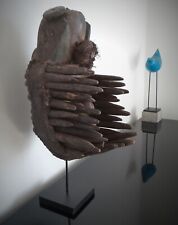 Ancien masque africain Guéré-Wé avec son socle-Collection Old african mask