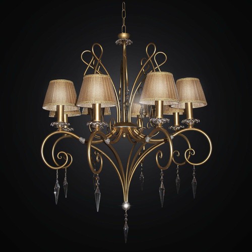 Lustre classique fer forgé - lustre,