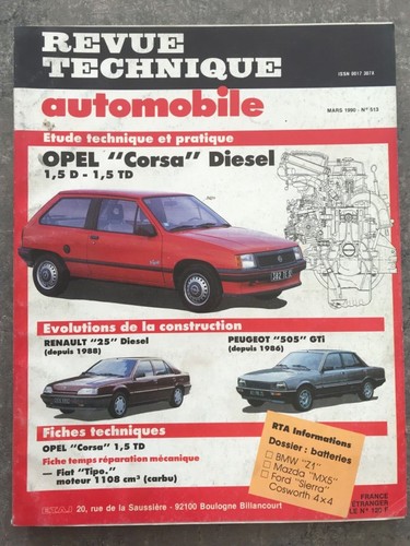Revue technique rta opel corsa - opel,
