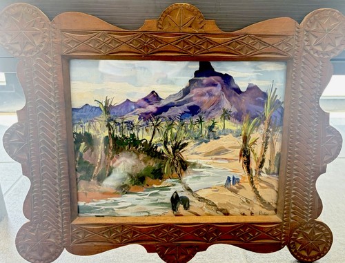 Gouache sur papier signé - gouache,