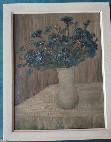 Peinture huile bouquet de - à,