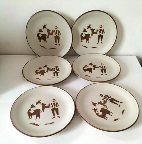 Ensemble assiettes grès - ensemble,