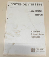 Manuel de réparation boîte de vitesses automatique ZF 4HP 22 de Peugeot 504, 505