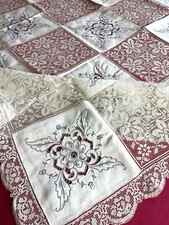 Nappe ancienne + 12 serviettes