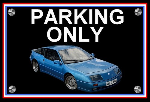 Plaque parking only alpine - plaque,