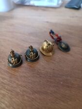 Lot de 4 casques à pointes Allemands miniatures souvenirs 1ere guerre 14 18 P418