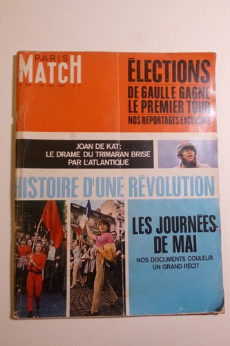 Paris match 999 juin1968 - match,