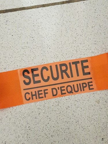 Brassard tissu orange chef - orange,