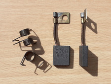 2 Charbons balais + 2 ressorts dynamo Ducellier 7060, 7276, 7197, Citroën 2CV 6V