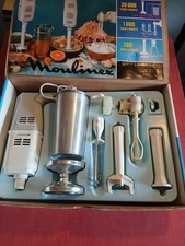 Vintage, Moulinex, 1972, grand coffret mixer  quasiment neuf , boîte et notice