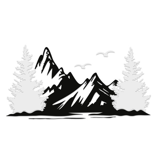 Lot autocollants montagne - d'autocollants,