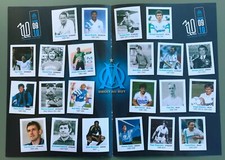 FOOTBALL RARE SET DE 22 STICKERS OM MARSEILLE MAGNUSSON GIRESSE RIBERY ...