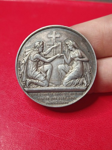 Médaille mariage français - médaille, de