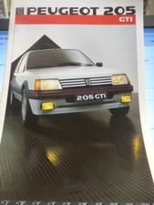 PEUGEOT 205 GTI 1986 prospekt sales brochure de vente ORIGINALE 16 p Neerlandais