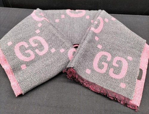 écharpe jacquard gucci laine - jacquard,