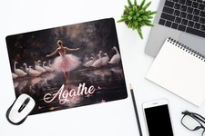 Tapis de souris Danse classique personnalisé avec prénom ou texte