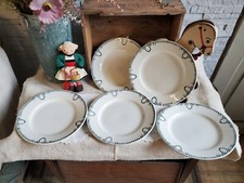 5 Assiettes Plates Terre de