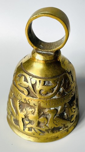 Cloche autel bronze gravé - d'autel,