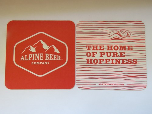 Sous verre alpine brewing - sous-verre,