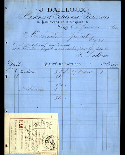 Paris usine de - (xviii°),