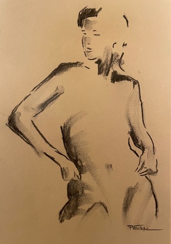 Tableau dessin fusain - tableau,