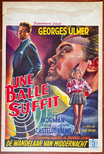 Affiche belge une balle - belge,