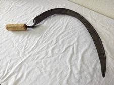 Outil à main, Jardinage,  Ancienne grande Faucille pour gaucher