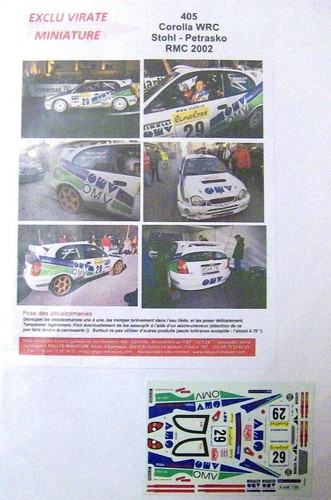 Toyota corolla wrc rallye - toyota,